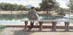 水粉大师Steve Hanks 348-Watching the Water